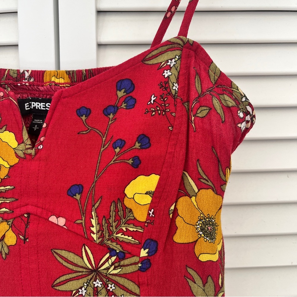 Express Floral Print Midi Dress - Picture 2 of 4